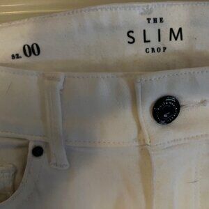WHBM slim cropped jeans